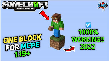 How to Download and Install One block Survival Map in Minecraft 1.19 | Minecraft One Block Survival