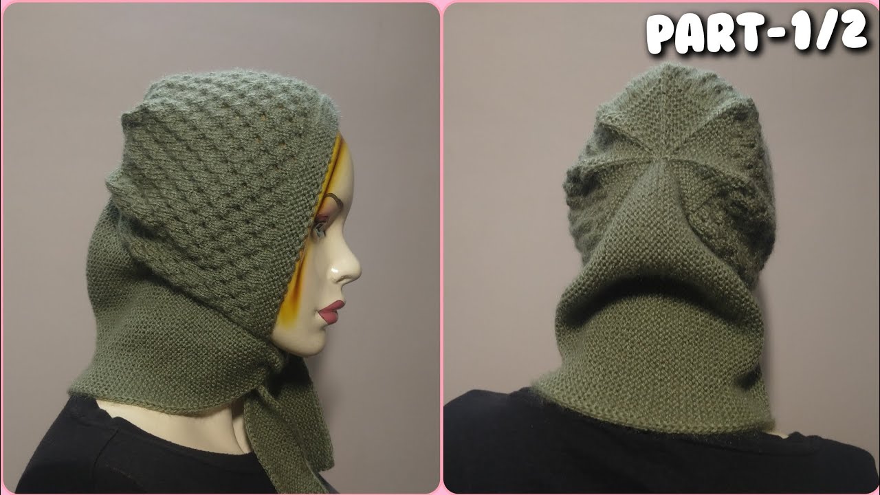 Knitting Ladies Scarf Part- 1/2(Eng.Sub) सुंदर ऊनी स्कार्फ की आसान बुनाई