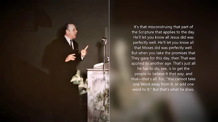 Brother Branham: "Satan impersonating himself as the church"