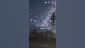 قُلْ إِنْ كانَ لِلرَّحْمنِ وَلَدٌ فَأَنَا أَوَّلُ الْعابِدِينَ 🎙القارئ مفيد آل مرزوق