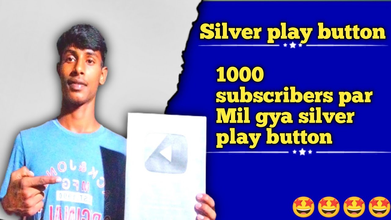 1000 subscribers par silver play button mil gya || how to get silver play button || 100k subscribers
