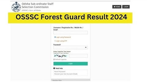 OSSSC Forest Guard Result 2024 | Cut Off Marks, Merit List