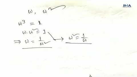 11. Cubic Root of 1 and it