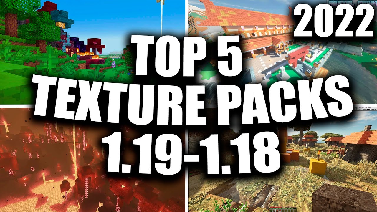 👉TOP 5 PACK DE TEXTURAS SUPER REALISTAS PARA MINECRAFT 1.19 1.18.2 -  1.17.1 - 1.16.5 JUNIO 2022🔥 