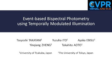 [CVPR 2021 Oral] Event-based Bispectral Photometry using Temporally Modulated Illumination