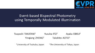 [CVPR 2021 Oral] Event-based Bispectral Photometry using Temporally Modulated Illumination