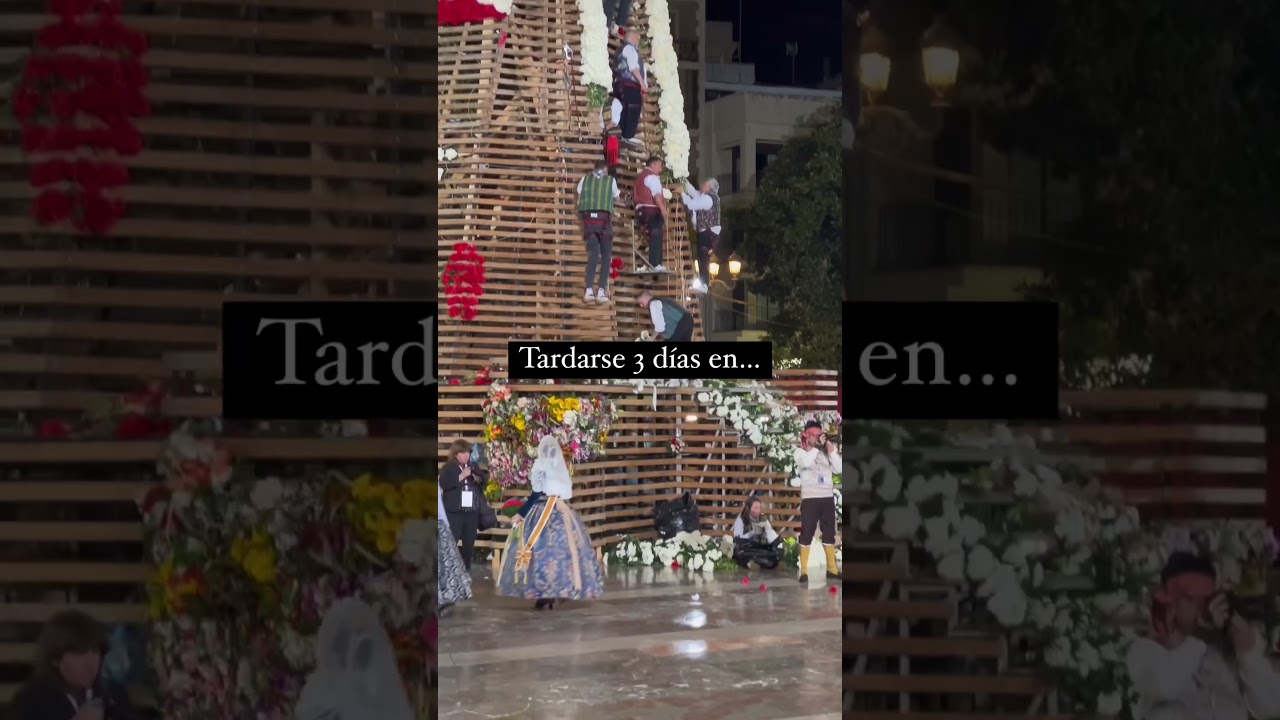 🔥3 DÍAS vistiendo a la “Geperudeta” (Patrona de Valencia) 👉🏼 OFRENDA Floral - FALLAS