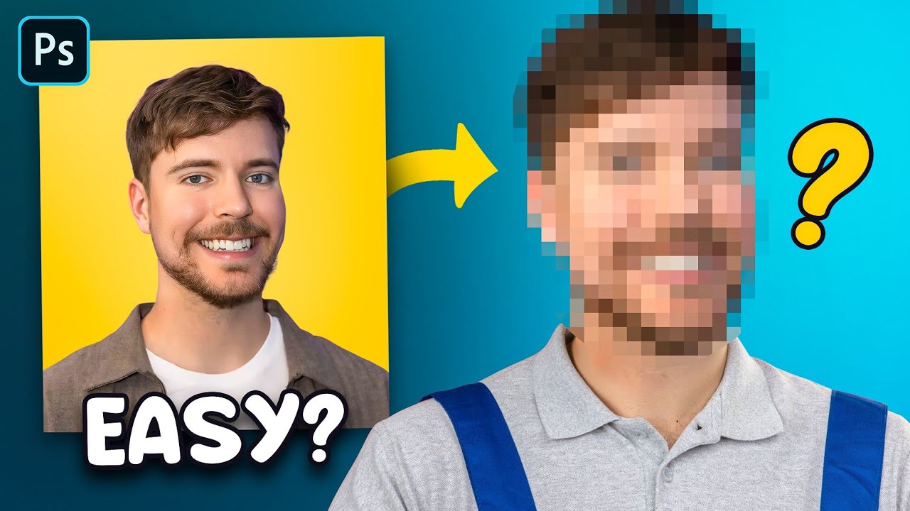 I Swapped @MrBeast Face in Photoshop! You won't Believe the Result 🤯