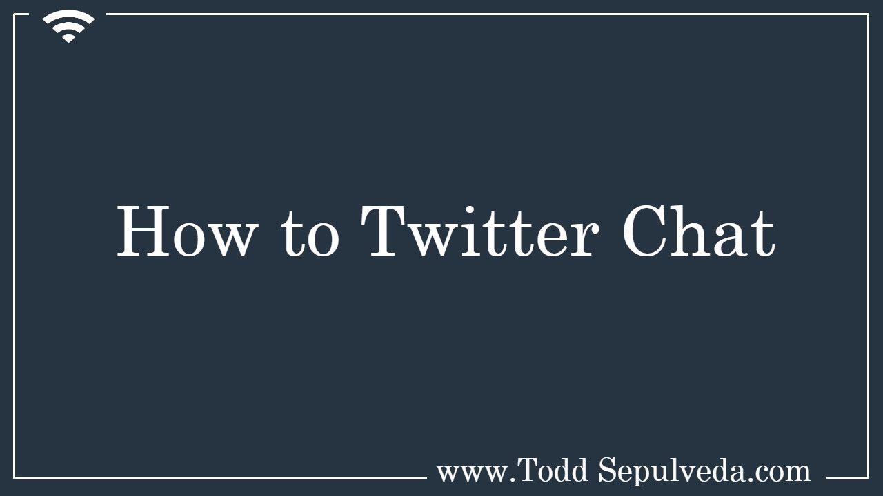 How to Twitter Chat