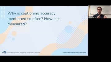 Live Q&A: Everything You Want to Know About Captioning Webinar | May 20, 2021