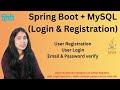 Basic User Authentication System using Spring Boot & MySQL | Login & Registration Project