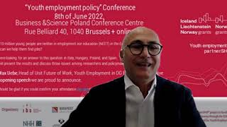 Youth Employmet Policy Conference - Massimiliano Deidda Invitation