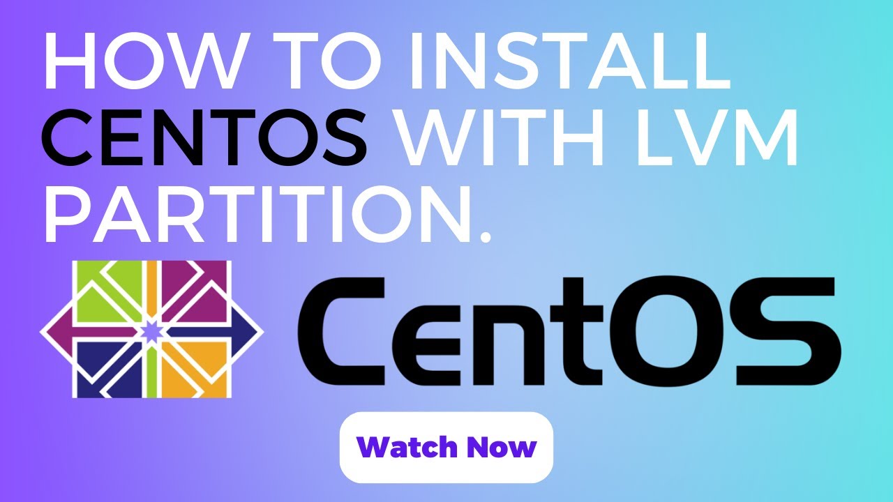 How To Install CentOS with LVM - YouTube