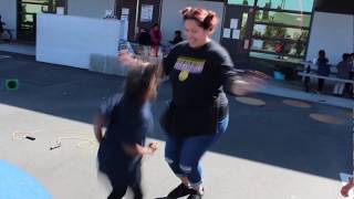 Jump rope with Ms. Alvarez