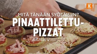 Pinaattilettupizzat Arjen Niksit K-Ruoka