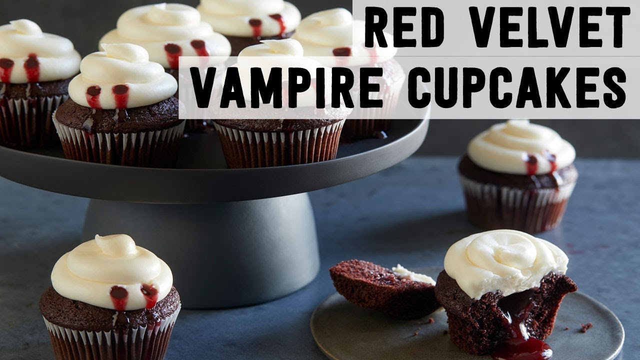 Red Velvet Vampire Cupcakes | Food Network