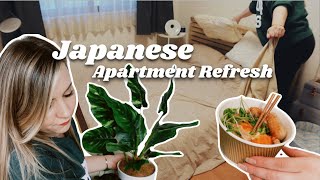 LIVING IN JAPAN 🌸🍃 apartment refresh + simple organization