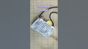 3D Printed a chain mail wallet for yourself! #creality #3dprinting #handmade