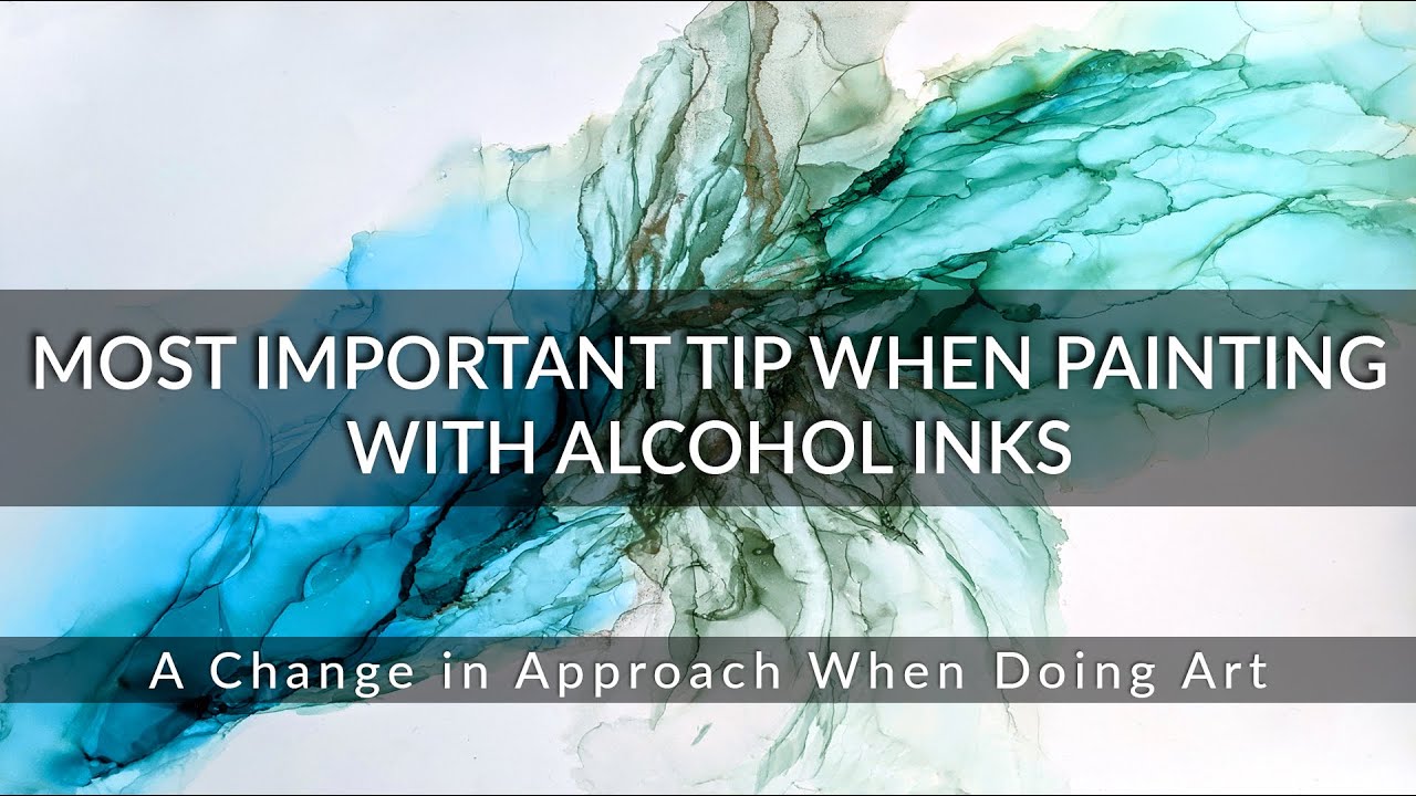One of the Most Important Tips I Got as an Artist! ALCOHOL INK DEMO - How to Use Alcohol Inks.