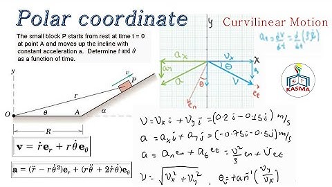 Dynamics 02_13 Polar Coordinate Problem with solutions in Kinematics of Particles