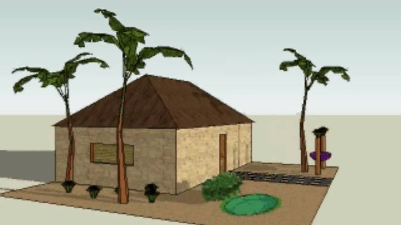 how to make a model clay hut