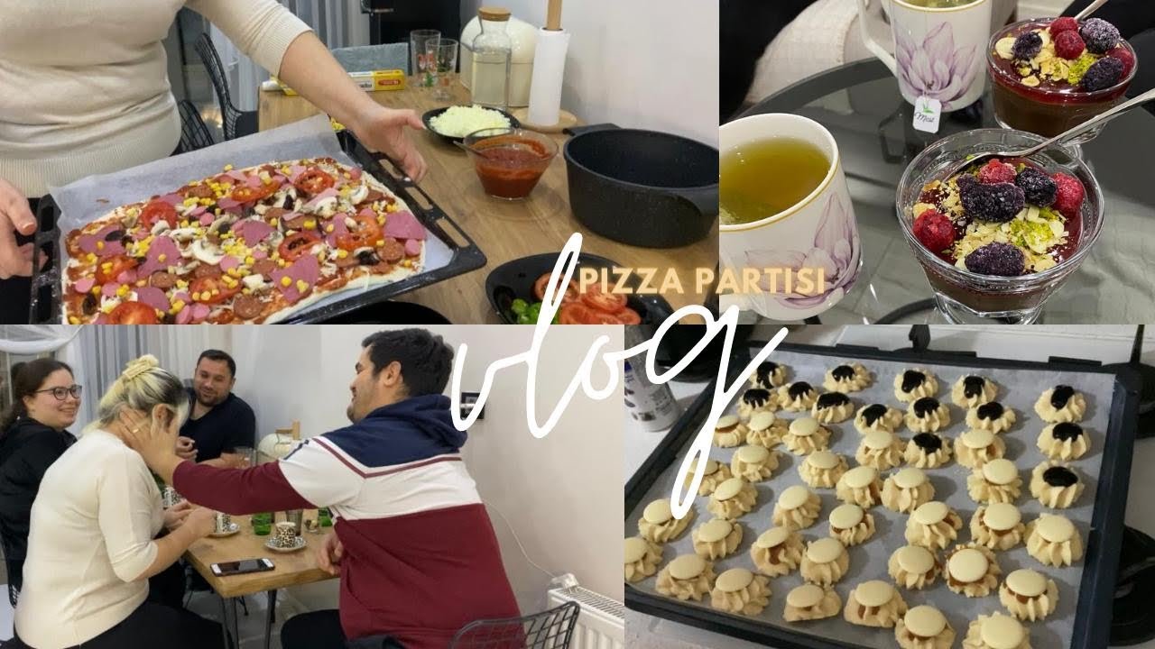 4 KİŞİLİK MİSAFİR MENÜSÜ 🌱 KURABİYE TARİFİ | KARAORMAN MEYVELİ SUPANGLE | EVDE PİZZA PARTİSİ 🍕