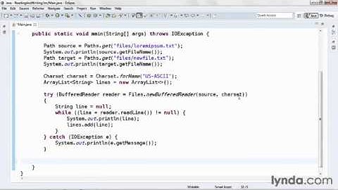 java tutorial  Reading and Writing Text Files.