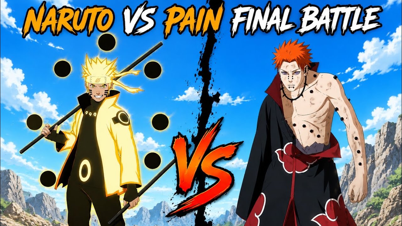 Naruto vs Pain Final Battle 🔥 | Full Power Naruto vs Deva Path Pain AMV ...
