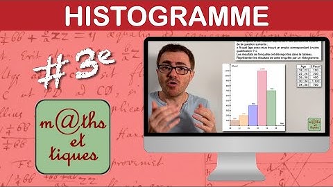 Construire un histogramme - Troisième