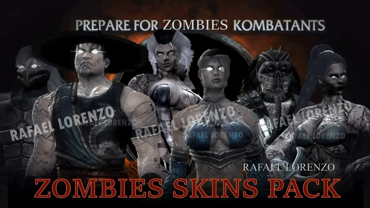 Mortal Kombat 9 ALL SKINS ZOMBIES Revenant Skin Pack DLC Story Mode