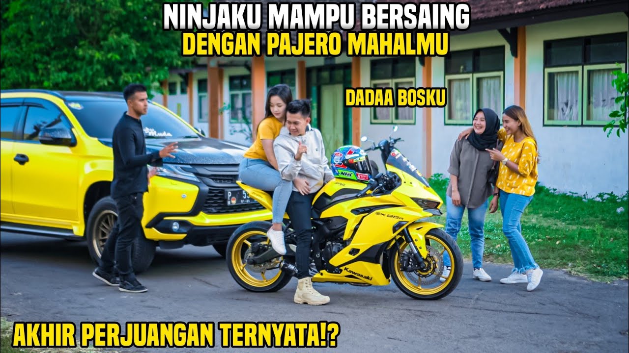 NINJA ZX KU MAMPU BERSAING DENGAN PAJERO SPORT MU!! PRIA SOMBONG INI SYOK DENGAN JAWABAN SI CEWEK!!