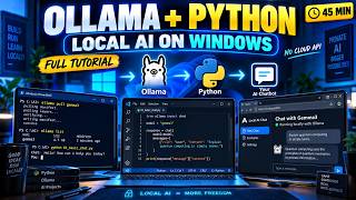 Run AI Locally with Ollama  Python on Windows Build a Private AI Chatbot  Full Tutorial