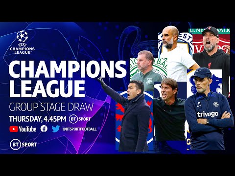 Uefa champions league 2022/23 group stage draw | thursday, august 25th