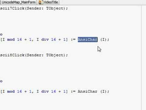 Tiburon Unicode Video #1