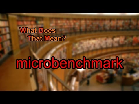 What does microbenchmark mean?