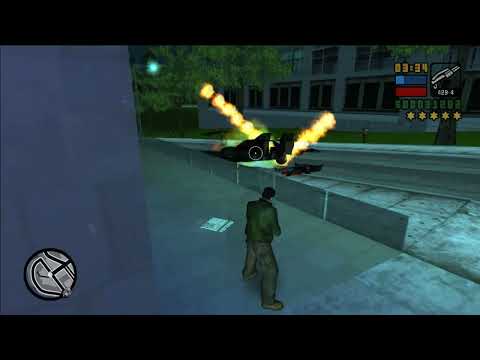 GTA Liberty City Stories 5 Stars Big Shot Casino Wanted Level Shootout + Escape