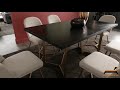 Custom-made Black Finish Dining Set | Furniture Adda