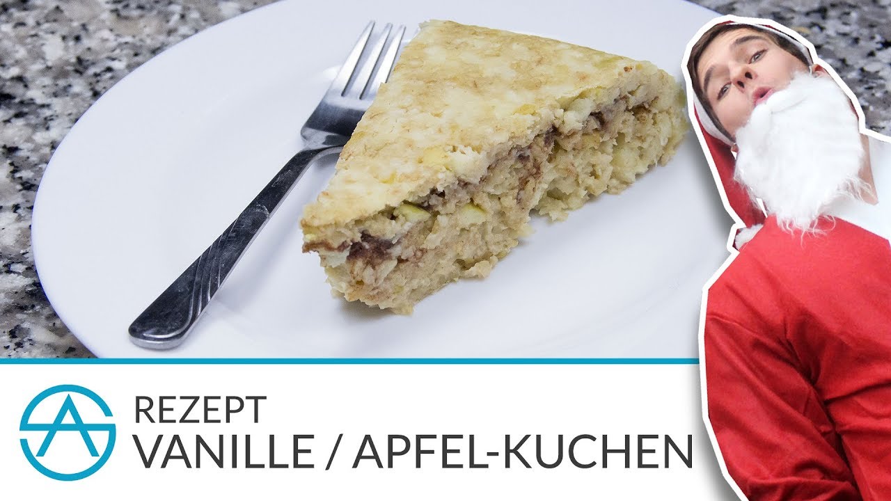 Rezept: Vanille/Apfelkuchen mit Zimt! Der ultimative Kuchen für die Diät! [stevenamendt.de]
