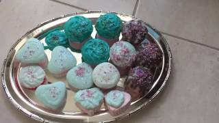 طريقة عمل الكرات الفوارة على شكل كب كيك DIY bathbombs cupcake