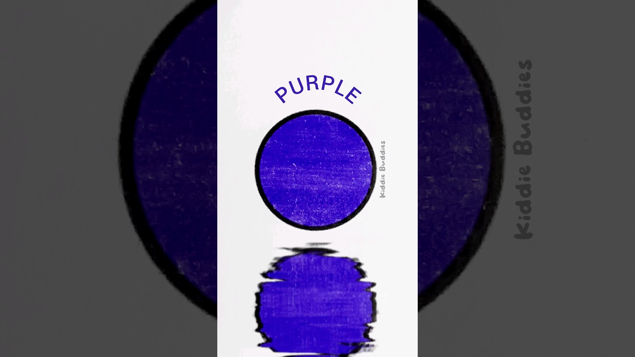 😮👌 2 in 1 learning purple color and circle shape