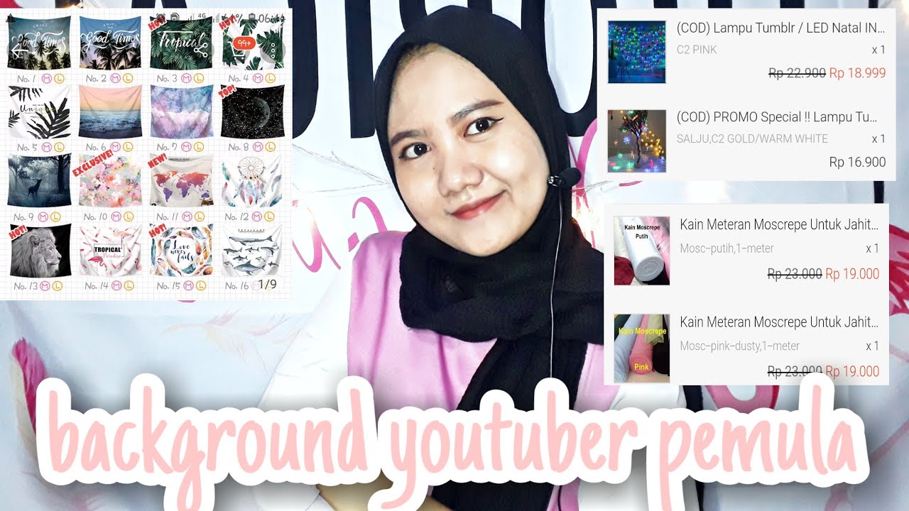 Background aesthetics  untuk  youtuber pemula  YouTube