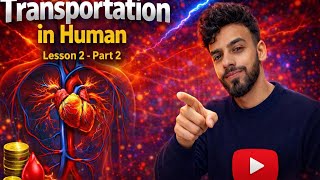 شرح Integrated Science Lesson 2 أولى ثانوي 2026 | part 2 transportation in human 🔥🔥