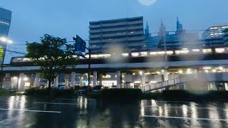 [VR180] Keikyu Type 2100 accelerates and blasts off in the rain with sparks flying.
