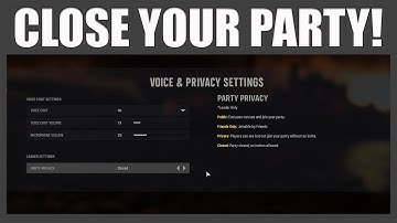 How To Change Your Party Privacy Settings Call Of Duty Vanguard - Stop People From Joining Party!