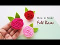 How to make felt flowers   2 techniques  diy felt roses