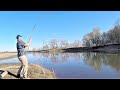 The BEST RIG for COLD WATER Catfish!! (I could barely keep a rod in the water)