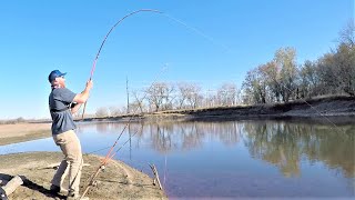 The BEST RIG for COLD WATER Catfish!! (I could barely keep a rod in the water)