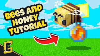 How to get BEES and HONEY in Minecraft (SUPER QUICK MINECRAFT TUTORIAL)