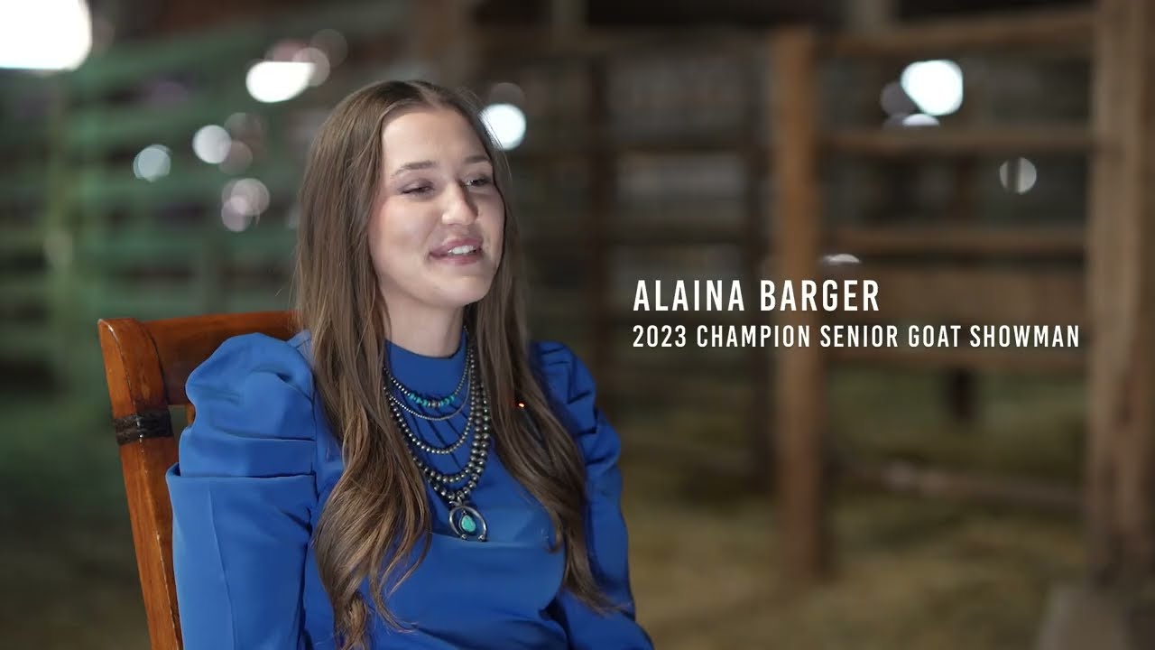 Arizona National: 2023 Champion Senior Goat Showman - Alaina Barger
