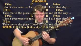 Under the Bridge RHCP Fingerstyle Guitar Cover Lesson with ChordsLyrics